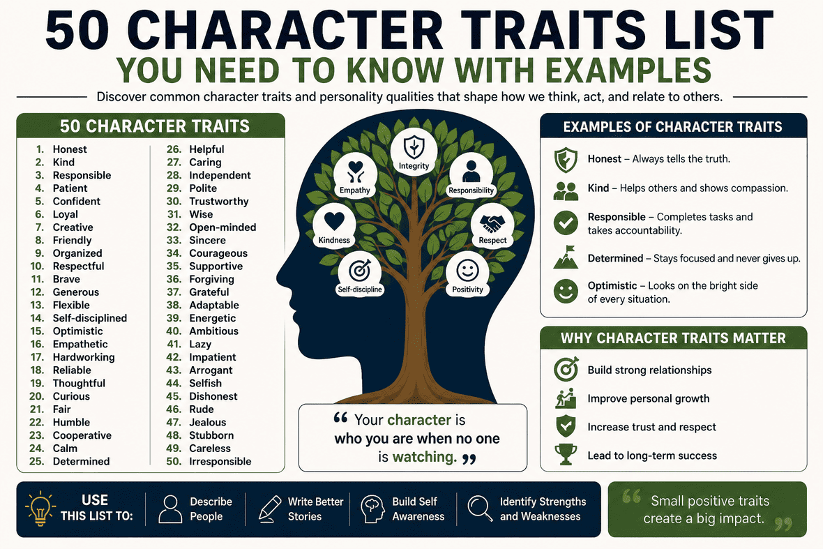 character traits list