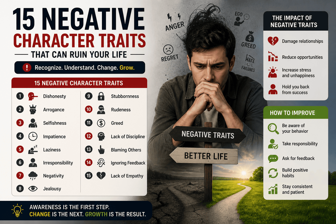 negative character traits